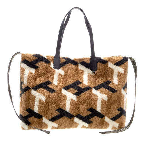 Tommy Hilfiger Iconic Tommy Tote Mi Neutral Mix Boodschappentas
