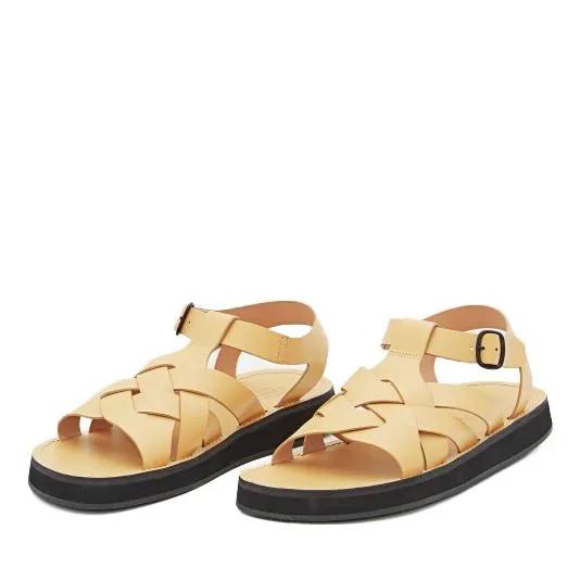 Hereu Sandalen & Sandaletten - Yellow Adjustable Ankle Closure Sandals - für Damen