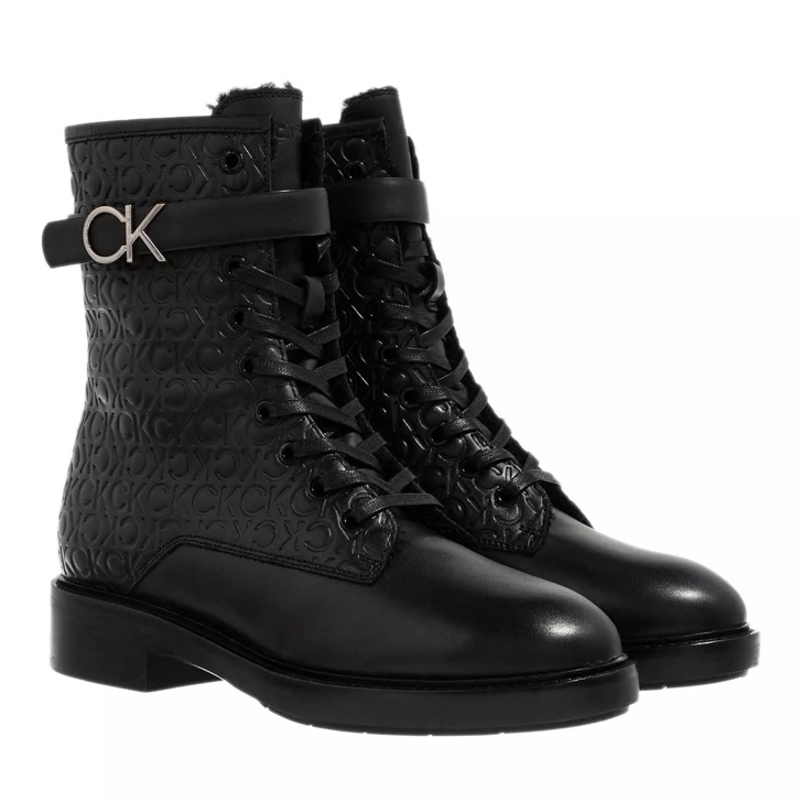 Calvin klein black outlet ankle boots