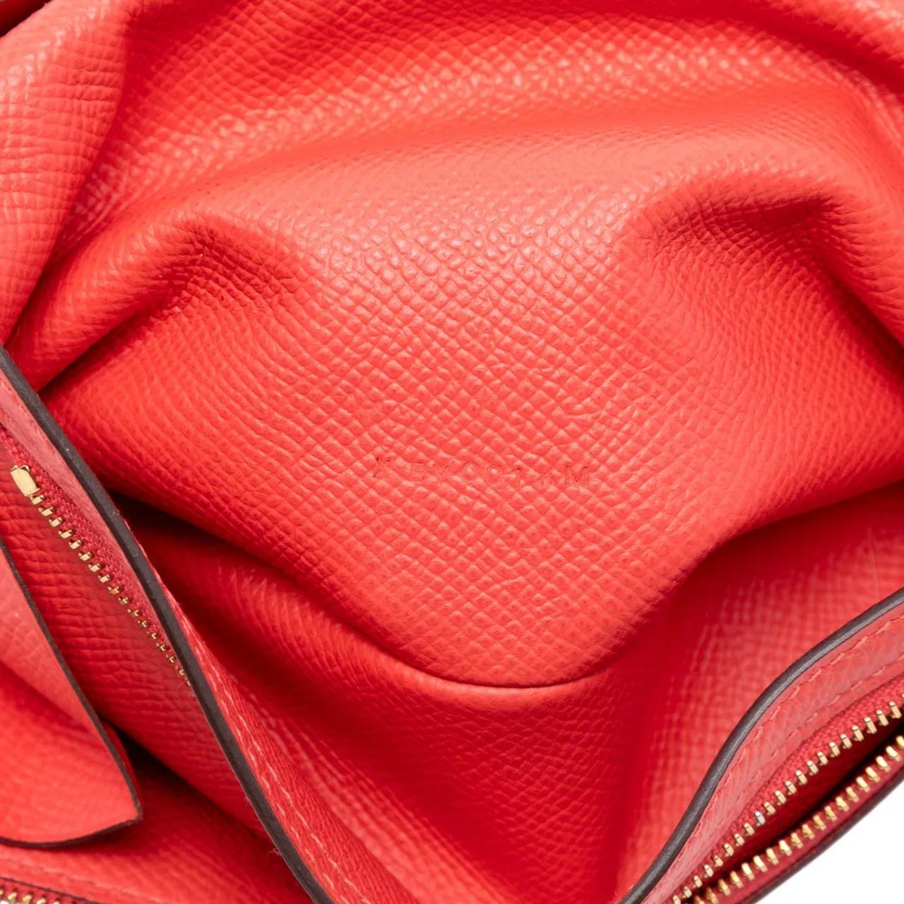 Thumbnail - Hermès Portemonnaie - Epsom Bearn Wallet - Gr. unisize - in Rot - für Damen