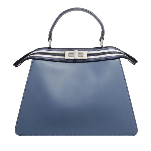 Fendi Tote Woman Handle Bag Mirto / Blue