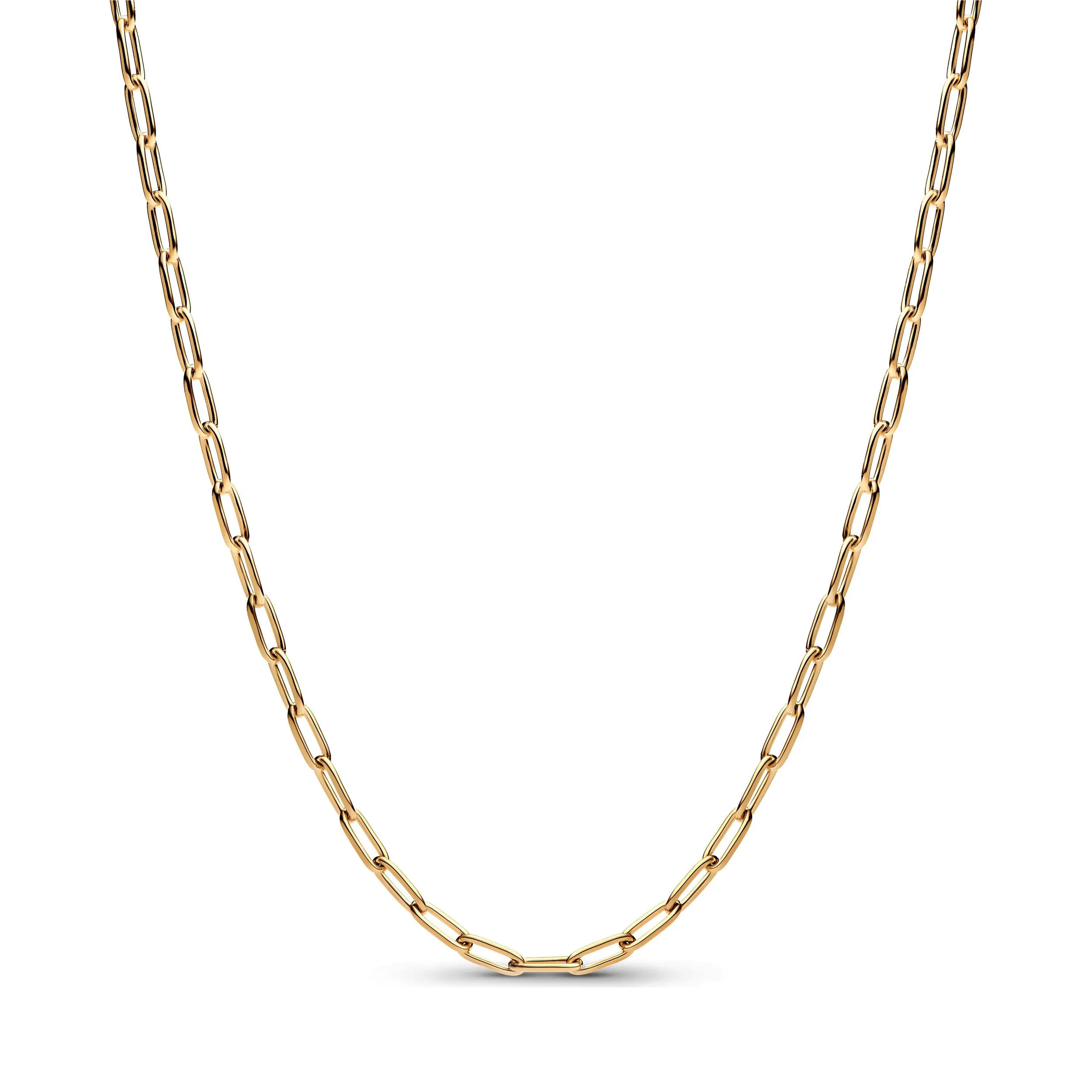 Pandora Women's Gold Necklaces - 14K -Plated Link Necklace - Necklaces For Unisize