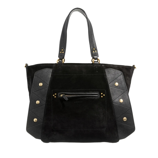 Jerome Dreyfuss Roger Noir Split Suede Shopping Bag