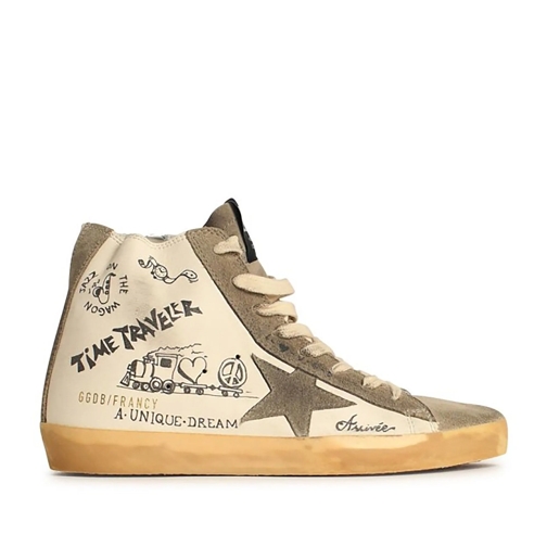 Golden Goose Low-Top Sneaker 'Francy' Leather Sneakers Neutrals