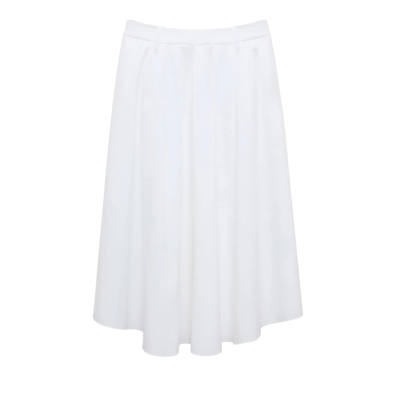 Dorothee Schumacher Midirock POPLIN POWER skirt pure white