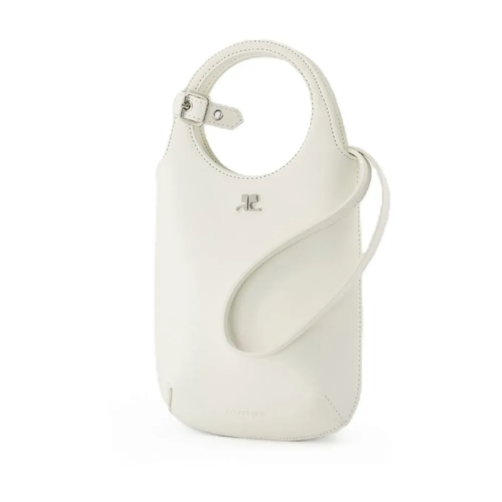 Courrèges Slim Holy Purse - Leather - White White