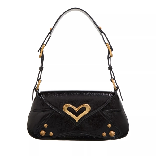 PINKO 520 Shoulder Classic Nero Limousine-Chocolate Gold Borsa a tracolla