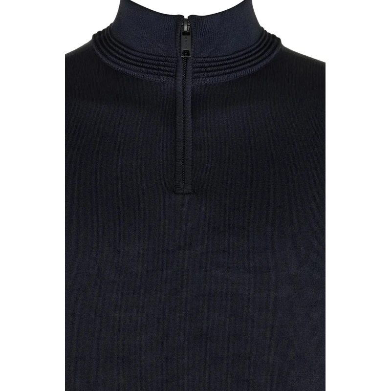 GENTI Sweatshirt Half Zip Cool Dry Donkerblauw blau (Image 3)