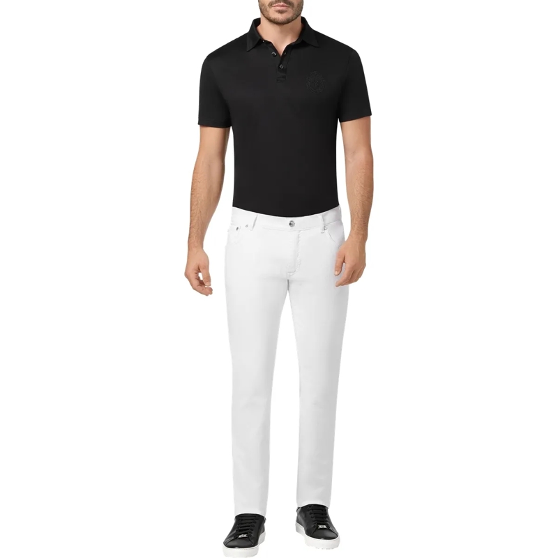 BILLIONAIRE Jeans mit geradem Bein Jeans Regular Fit Double B weiss(Image 3)