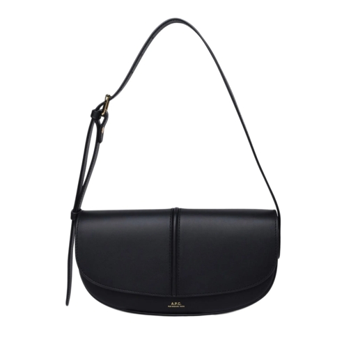 A.P.C. Schultertasche Black Leather Bag Black