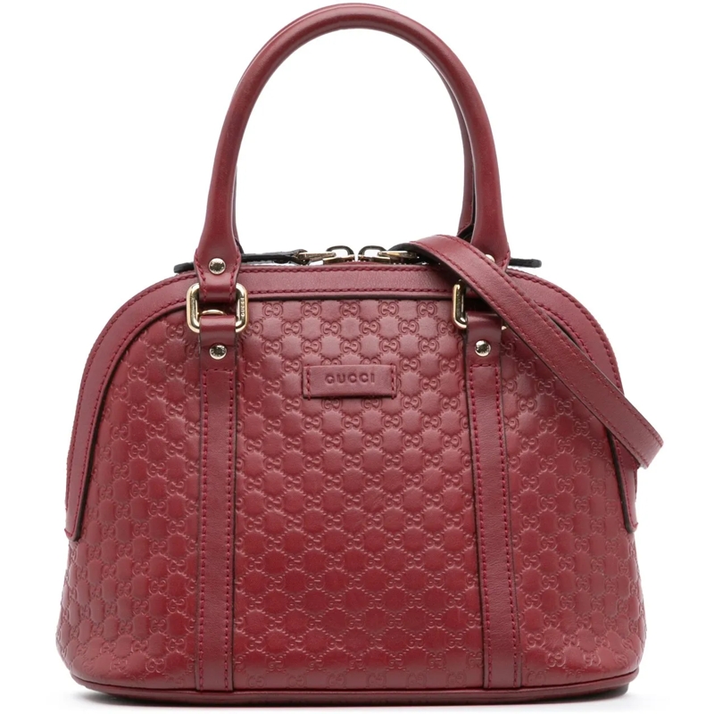 Gucci Sac à bandoulière Mini Microguccissima Dome Satchel rot