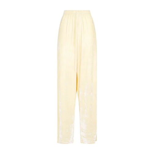 Balenciaga Baggy Cream Viscose Pants Neutrals 