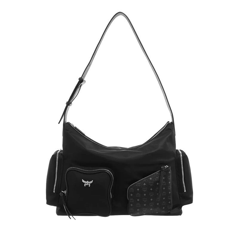 MCM Shoulder Bag Aren Hobo Medium Black