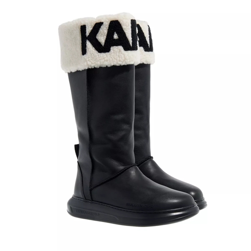 Karl Lagerfeld Kapri Kosi Karl Logo Hi Boot Black w White Stivali invernali