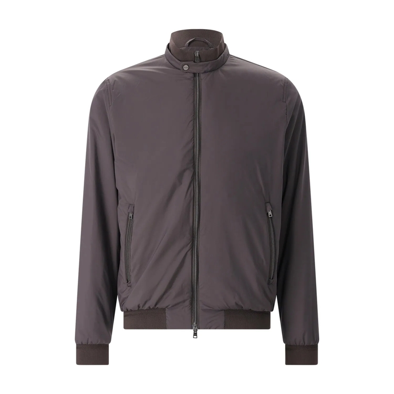 Herno Übergangsjacke Jacke mit Logo dunkelblau