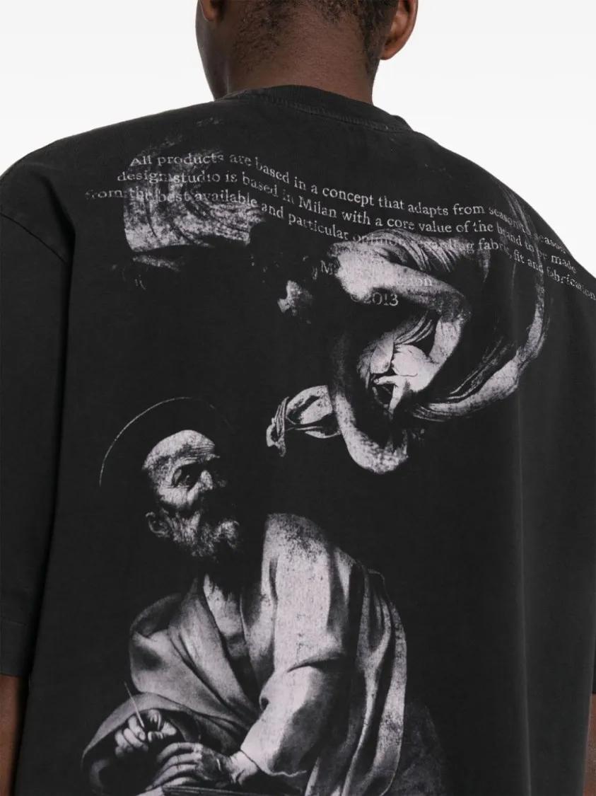 国内発送☆Off-White☆BW S.MATTHEW OVER S/S TEE/BLACK/GRAY Off-White Gray S.Matthew T-Shirt Off-White