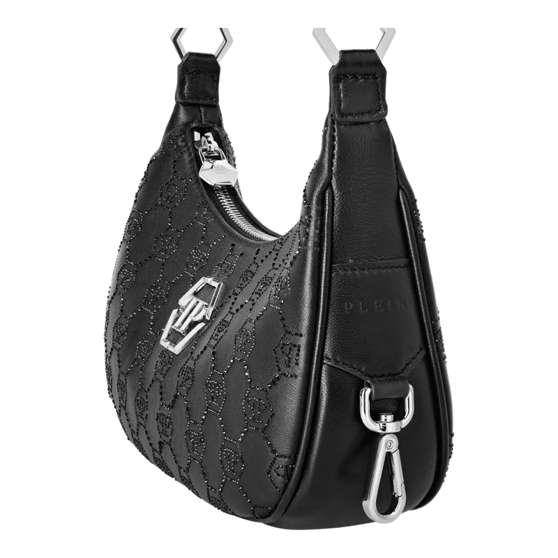 Philipp Plein Schultertasche Umhängetasche Monogram Verziert schwarz(Image 5)