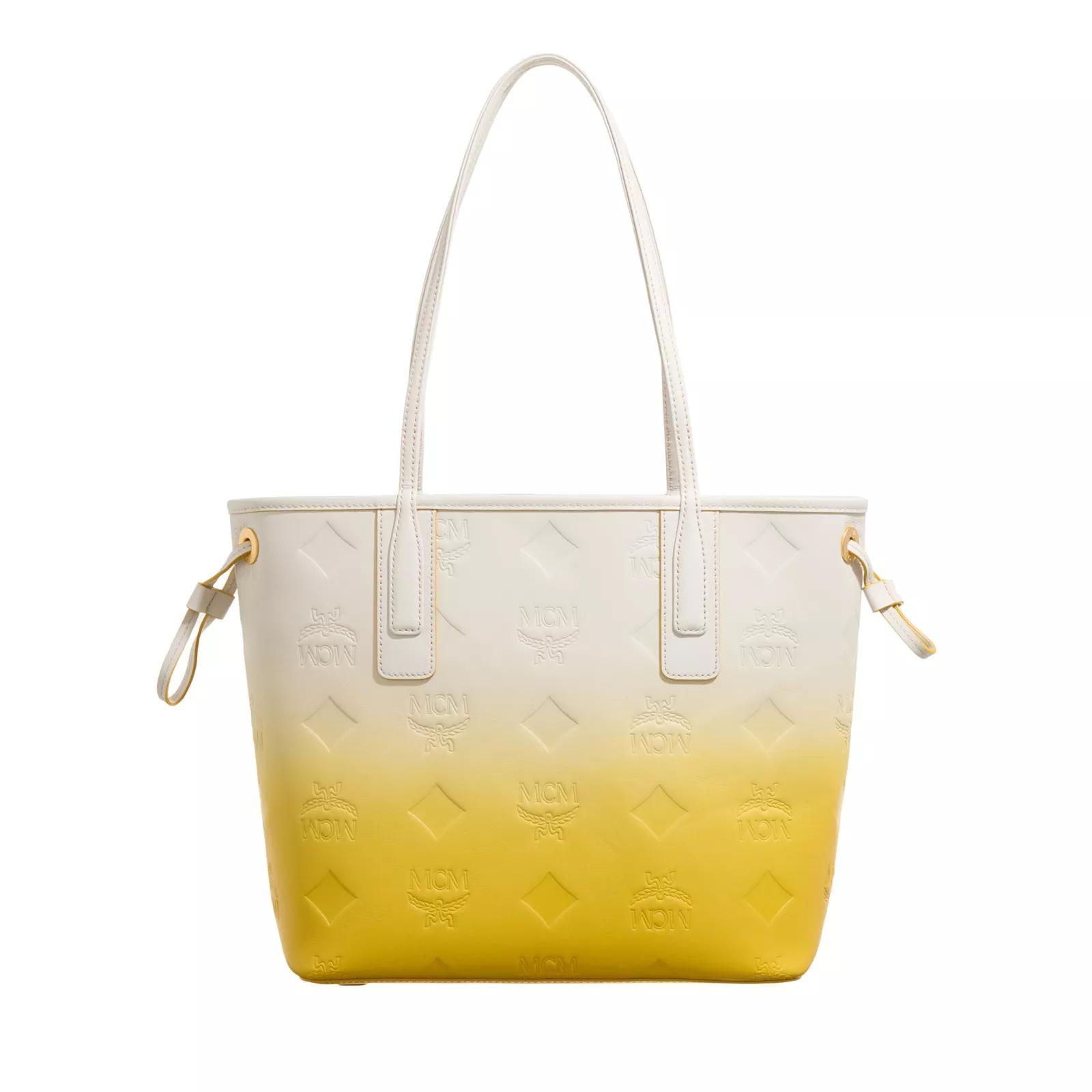 Gold mcm online tote