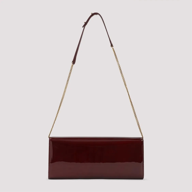 Saint Laurent Schultertasche Calf Leather Shoulder Bag Burgundy