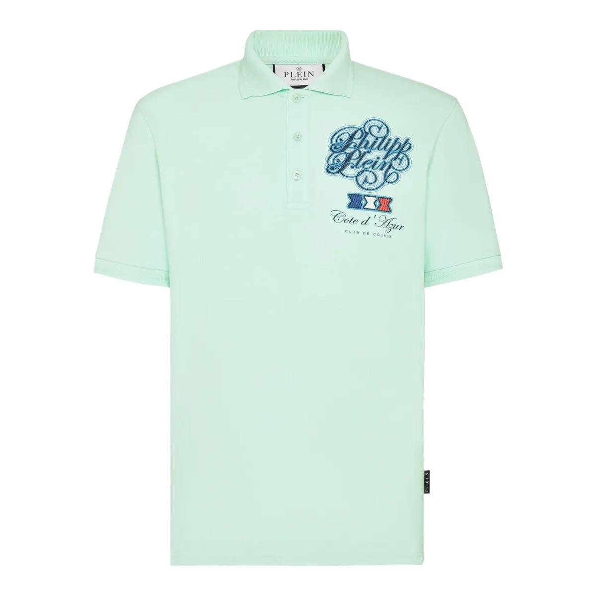 Thumbnail - Philipp Plein - Polo Shirt Ss Racing Car - Größe M - grün