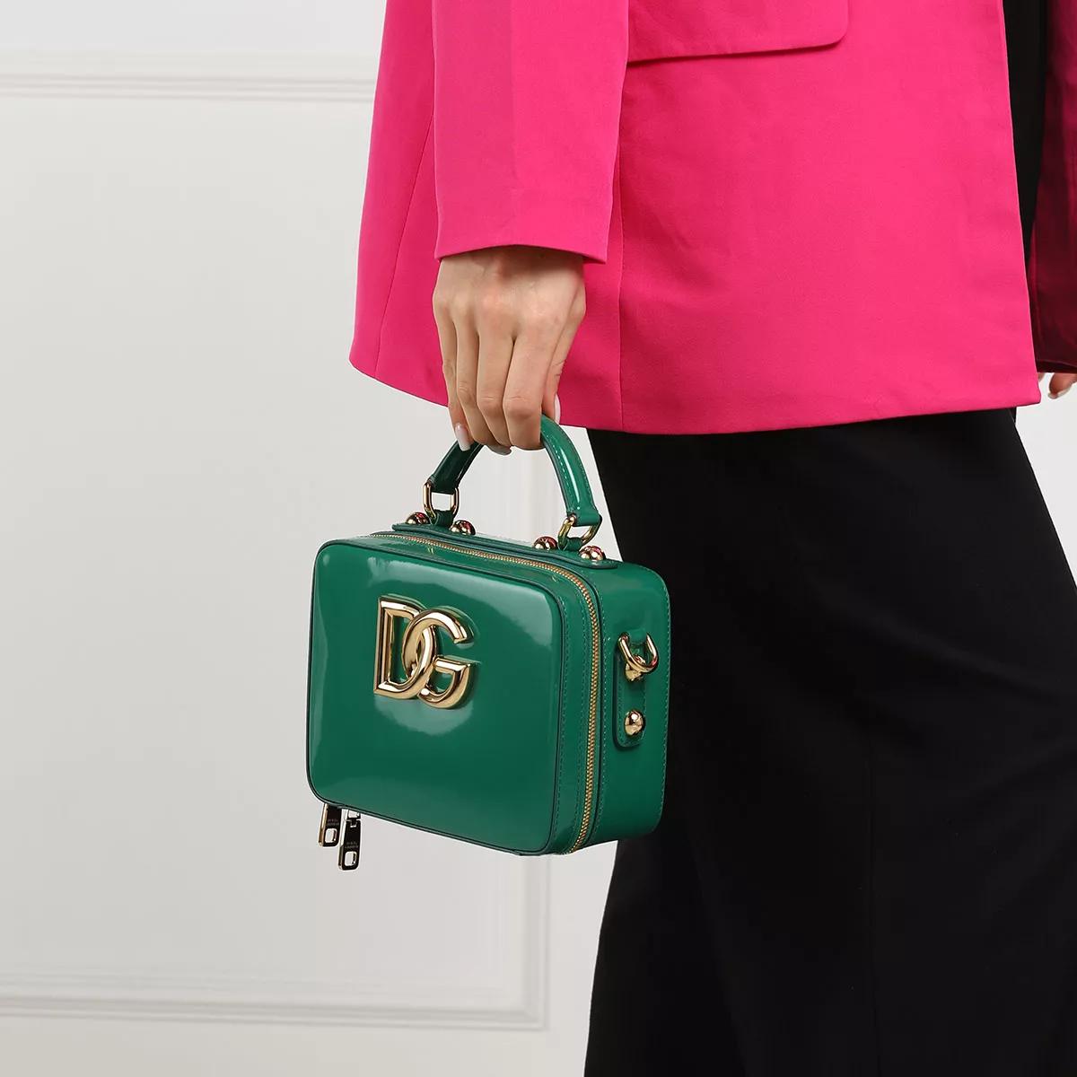 Dolce&Gabbana Sacs portés main, Logo Plaque Studded Tote Bag en green - Totespour dames