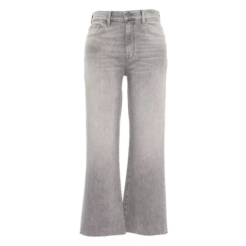 Seven for all Mankind Jeans "Cropped Alexa" Grey Jean court