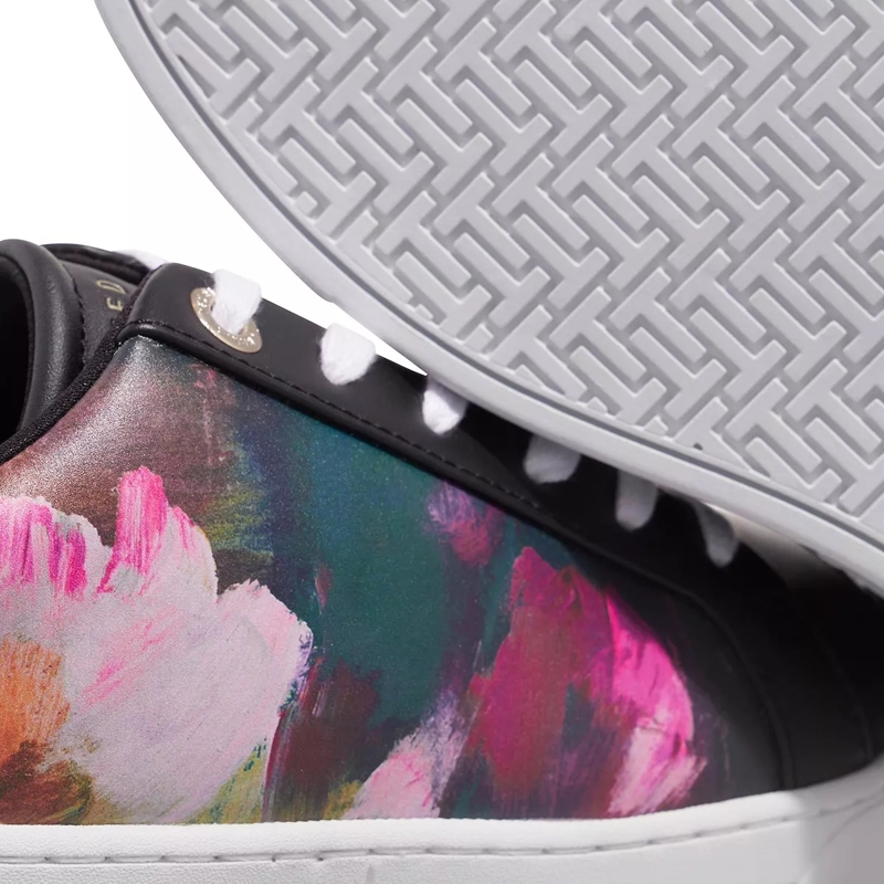 Ted Baker Low-Top-Sneaker Artoh Art Print Leather Cupsole Sneaker Black(Image 3)