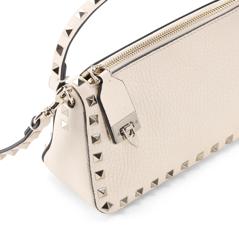 Valentino Garavani Crossbody Bag Tasche aus Leder weiß(Image 4)
