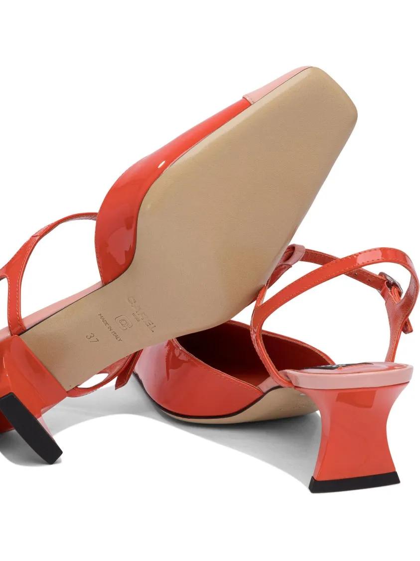 Thumbnail - Carel Paris Sandalen - Pointed Toe T-Strap Sandals - Gr. 38 (EU) - in Rot - für Damen