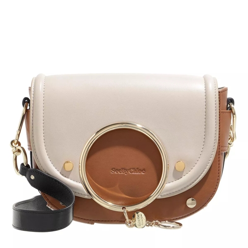 See By Chloé Mara Crossbody Bag Smooth Leather Cement Beige Borsetta a tracolla