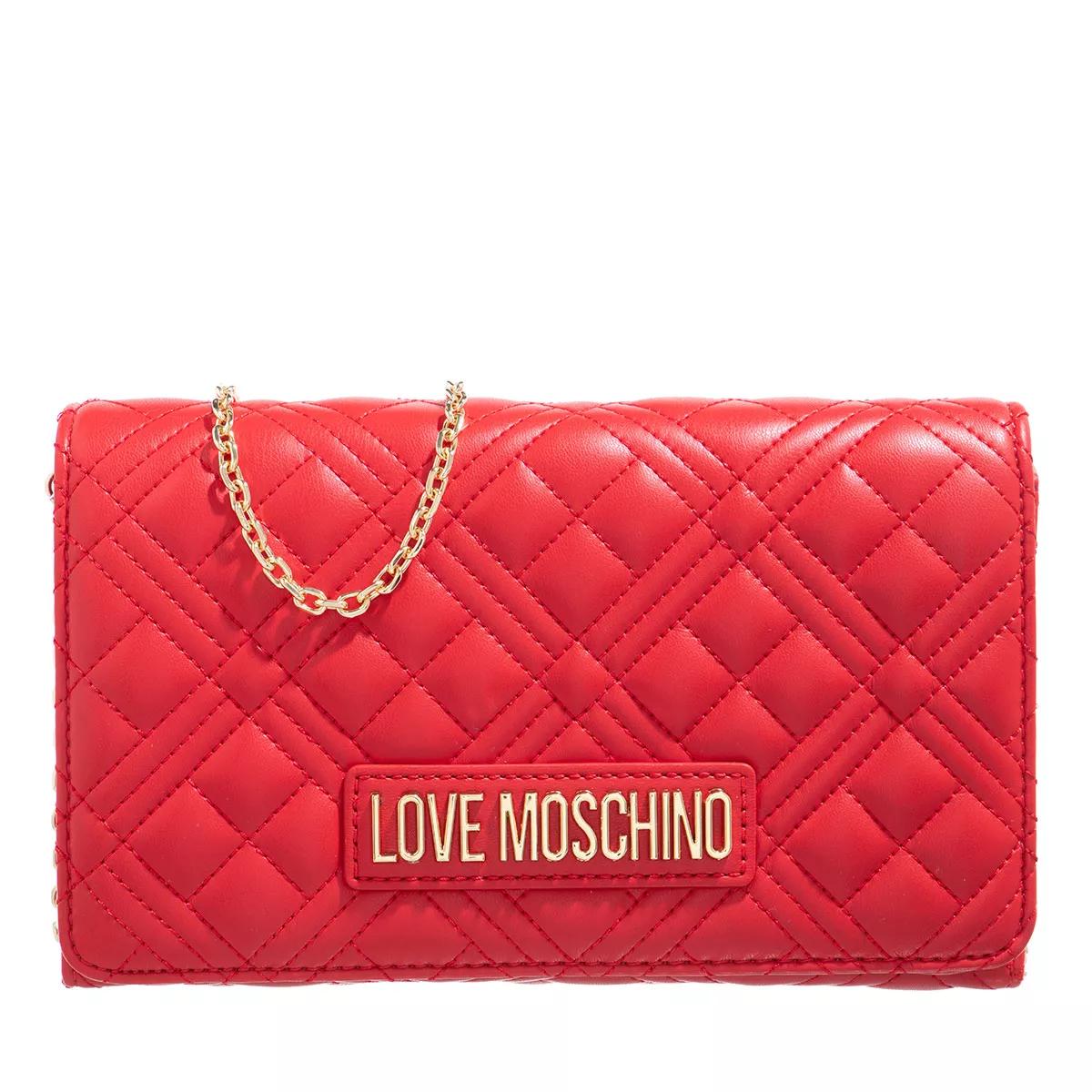 Love Moschino Clutches - Borsa Quilted Pu - Gr. unisize - in Rot - für Damen