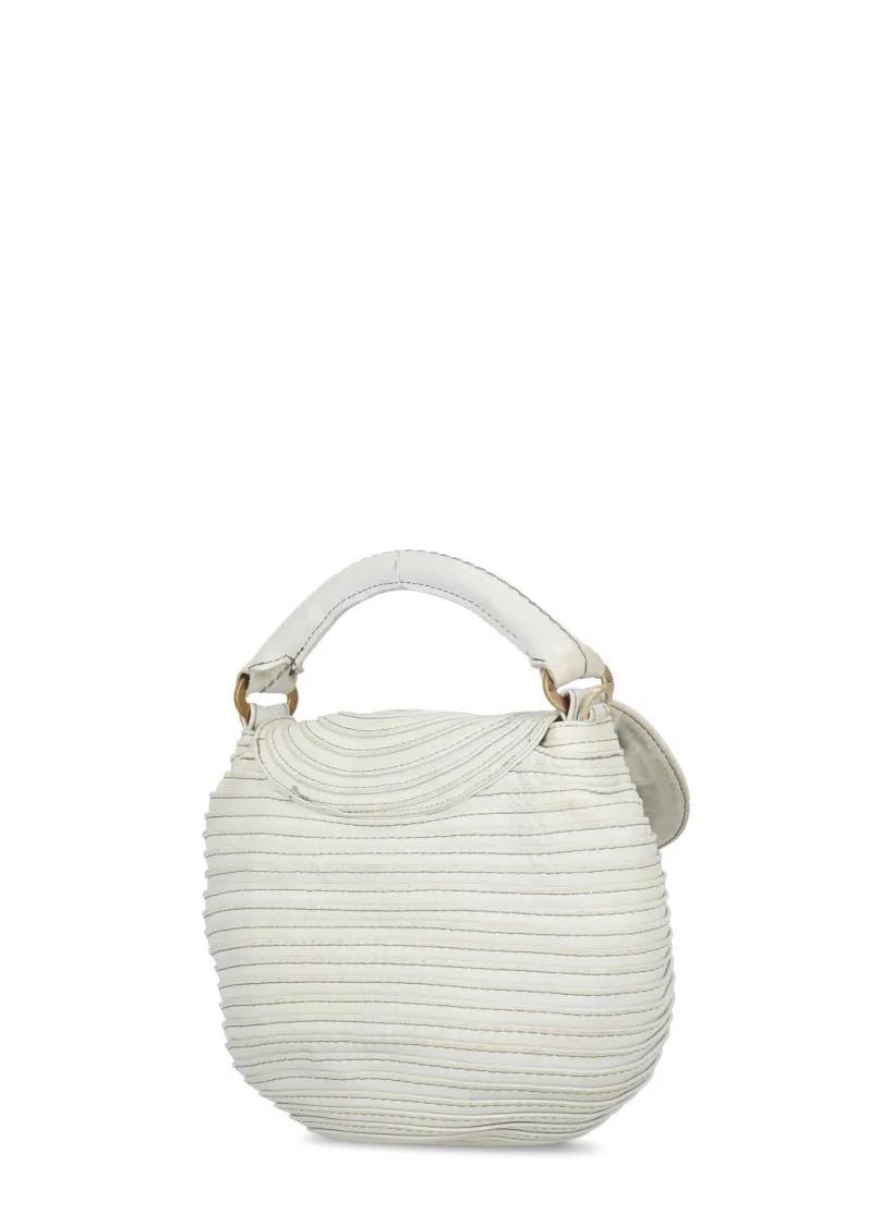 Majo Hobo bags Grey Leather Shoulder Bag in grijs