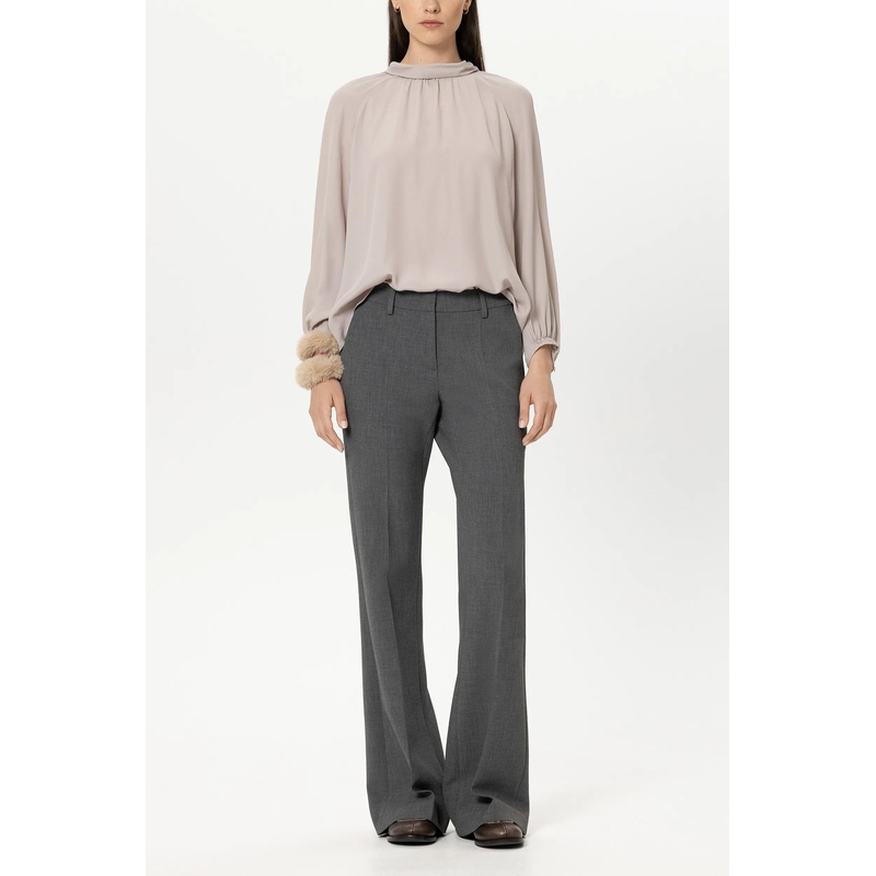 Luisa Cerano Top Bluse aus Seiden-Mix pearl(Image 2)