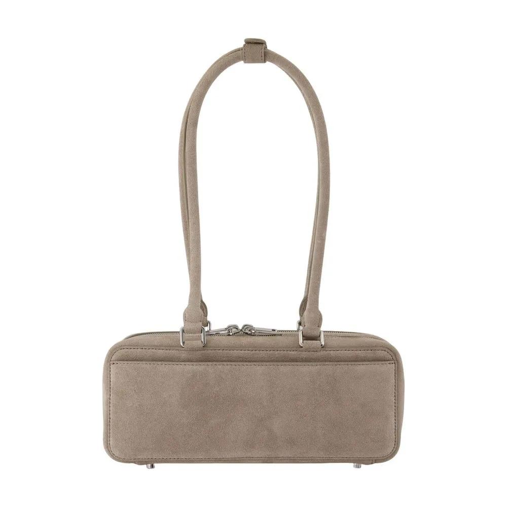 Self-portrait Hobo bags Baguette With Charm Shoulder Bag Leather Grey in grijs
