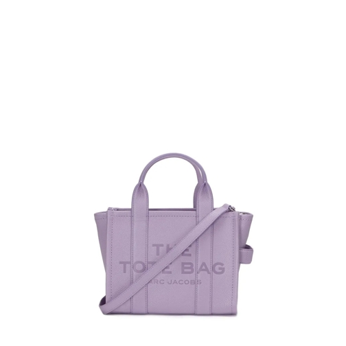 Marc Jacobs Tote Leather Handbag With Adjustable Strap Purple