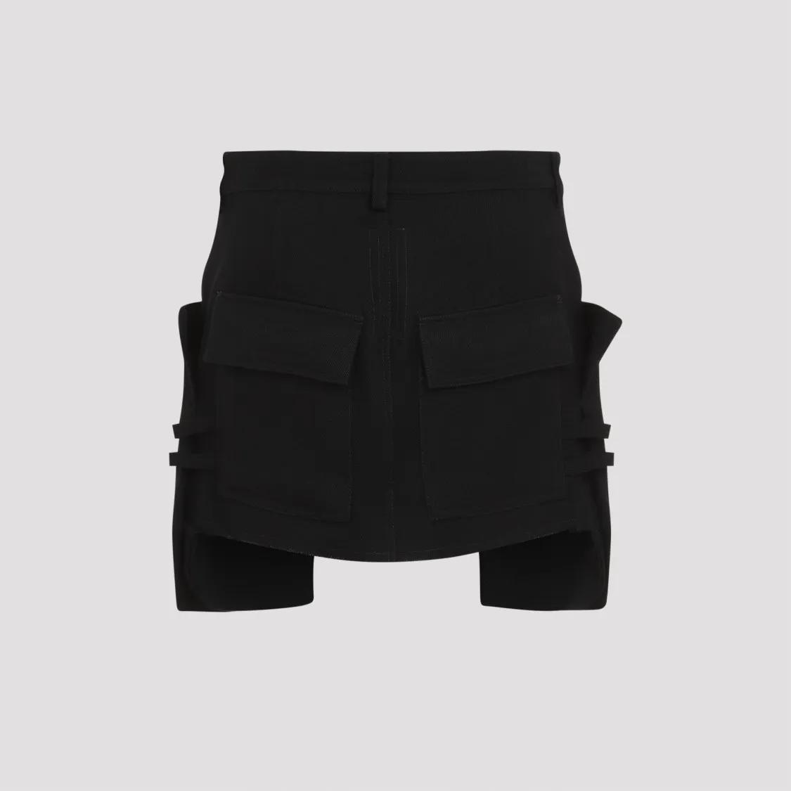 Rick Owens - Stefan Mini Skirt - Größe 40 - schwarz