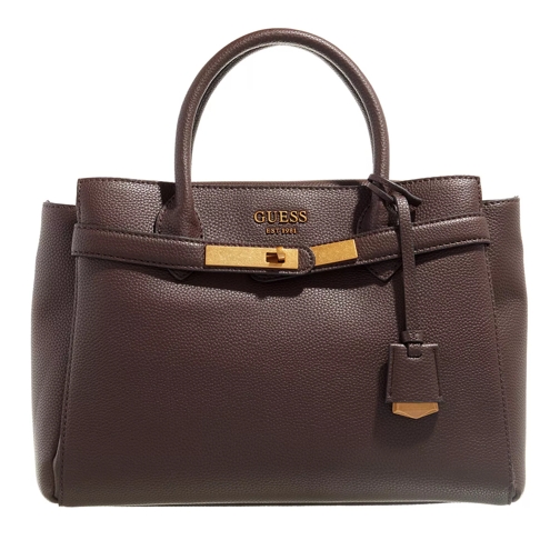 Guess Enisa High Society Satchel Chocolate Satchel
