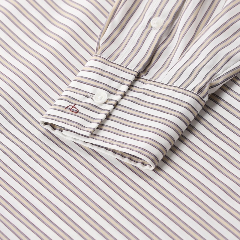 Rag & Bone Chemisier Hemdbluse aus Baumwolle beige(Image 5)