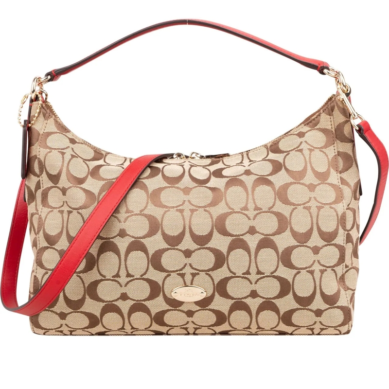 Coach Tote Coach Signature Monogram Hobo Bag braun