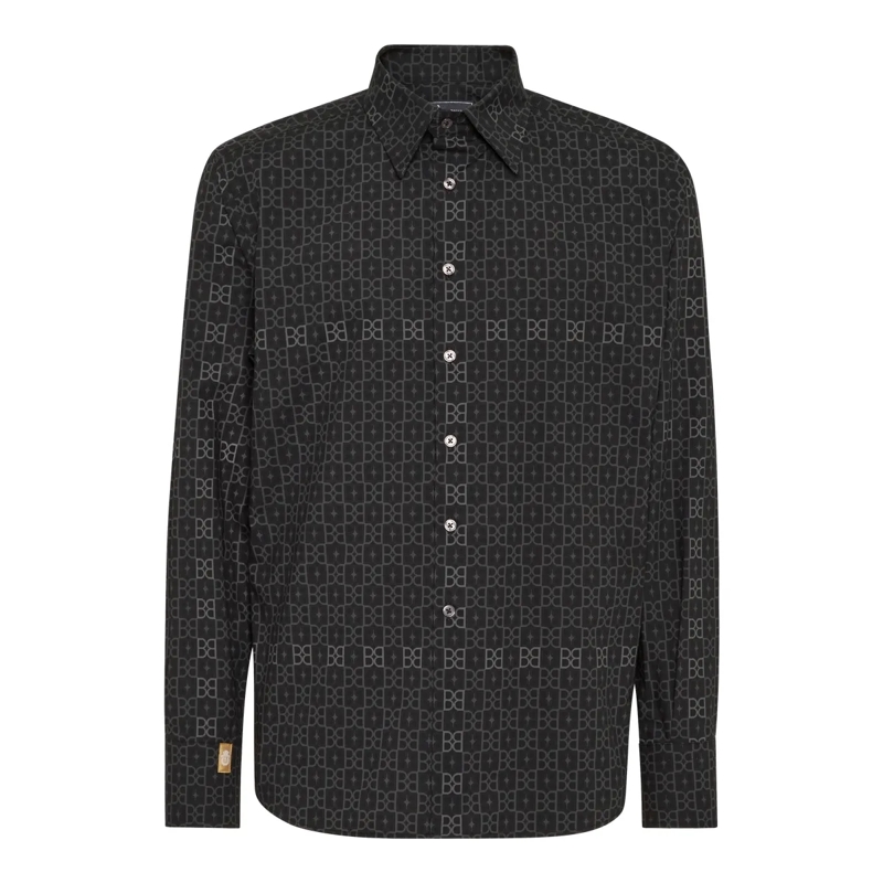 BILLIONAIRE Hemd Hemd Silberschnitt Ls schwarz