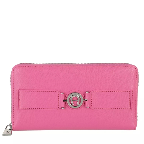 AIGNER Wallet Blossom Pink Portemonnaie mit Zip-Around-Reißverschluss