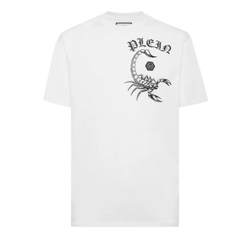 Philipp Plein T-Shirt T-Shirt Scorpion weiss