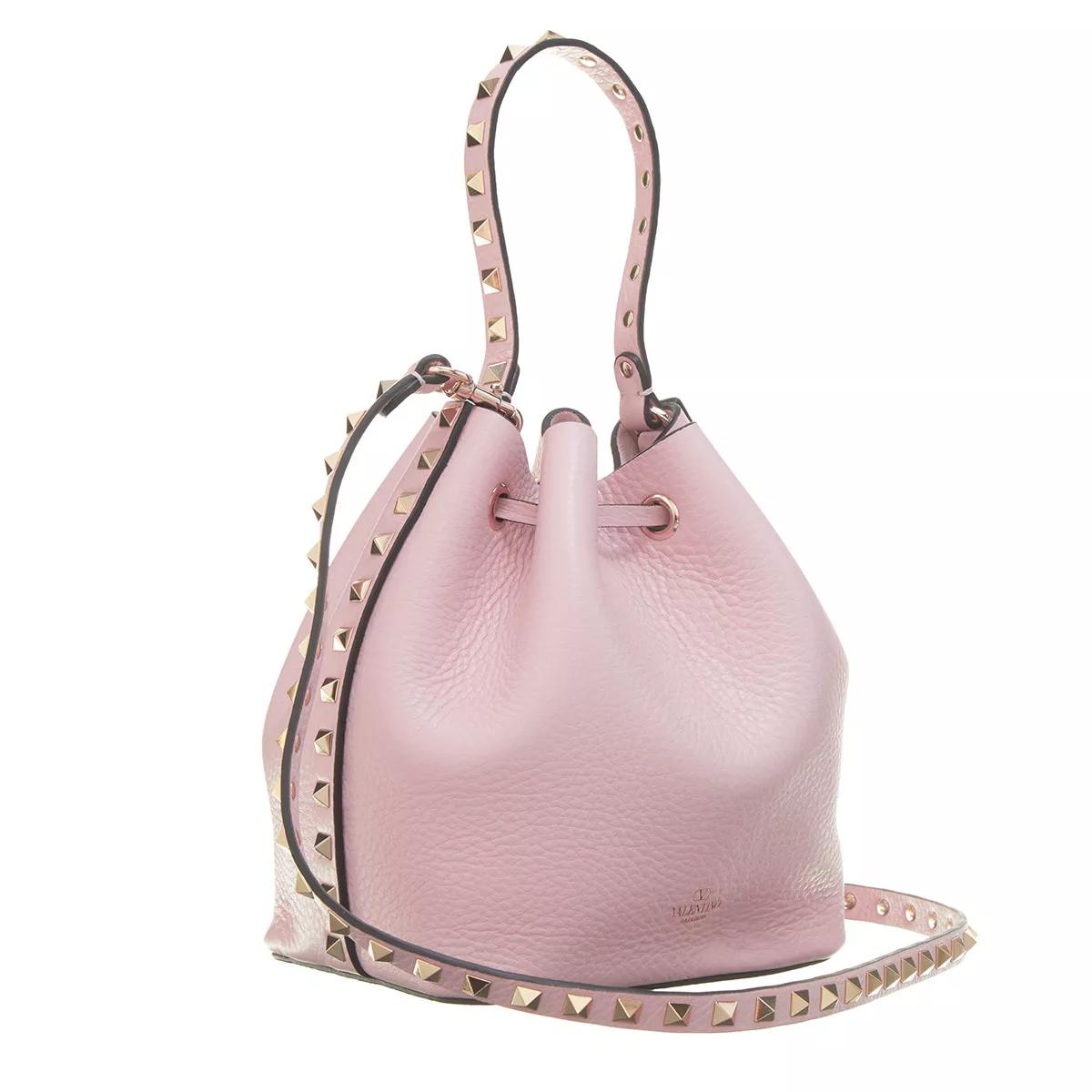Valentino Garavani Bucket bags La Cinquieme Bucket Bag of Toile Iconographe in poeder roze