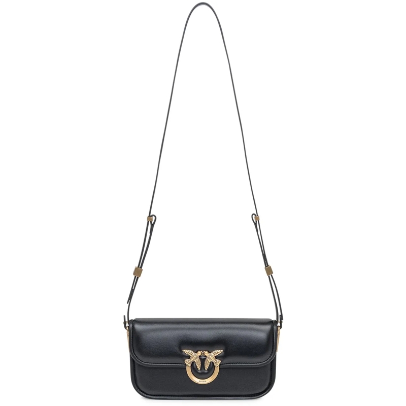 Pinko Schultertasche Pinko Borsa Love Mini Bag in Pelle Nera schwarz(Image 2)