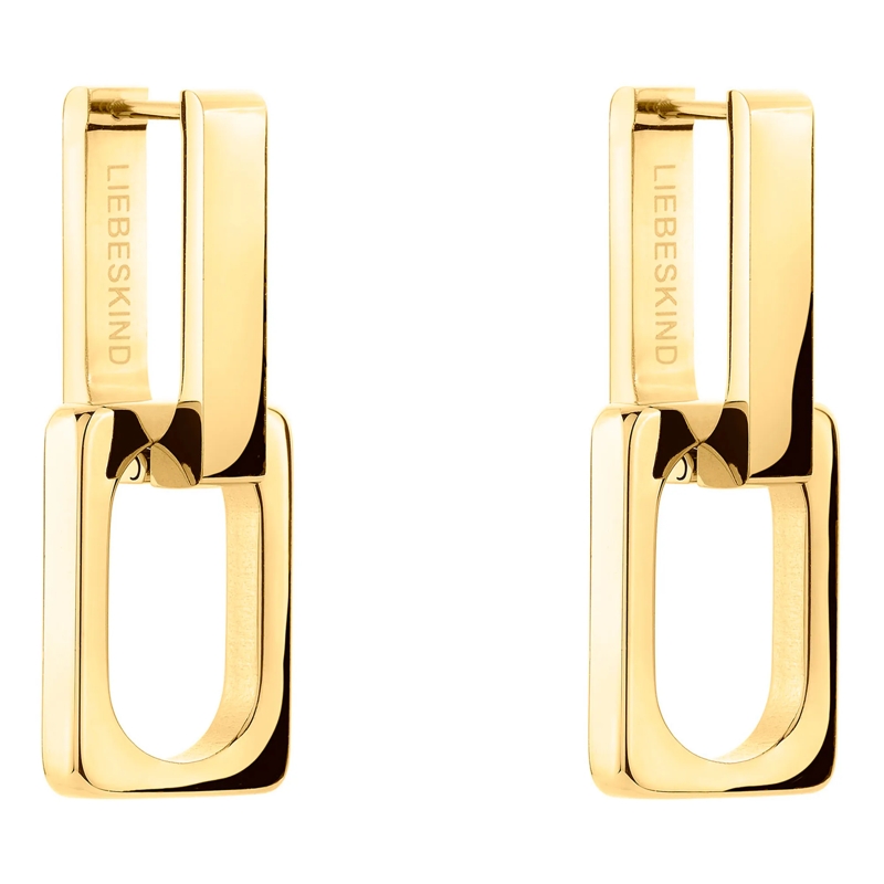 Liebeskind Berlin Ohrstecker Edelstahl Big Link gold(Image 4)