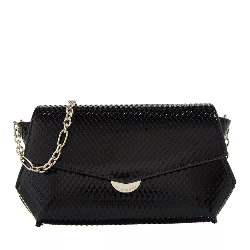 Emporio Armani Crossbody Bag P69 Shoulder Bag Leather Black
