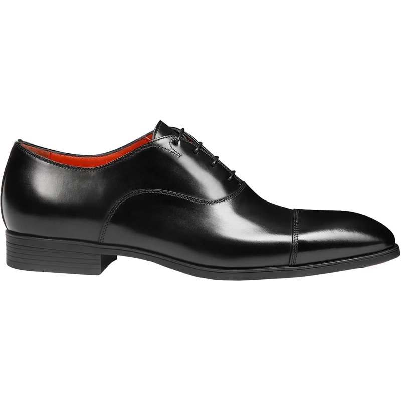 Santoni Claquettes Oxford Veterschoen Zwart schwarz