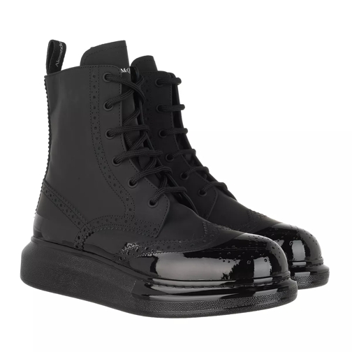 Alexander McQueen Hybrid Lace Up Boot Black Lace up Boots