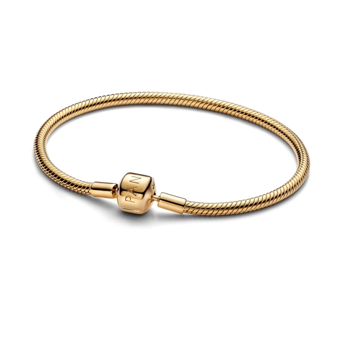 Pandora Barrel Clasp Snake Chain Bracelet Gold Bracelet