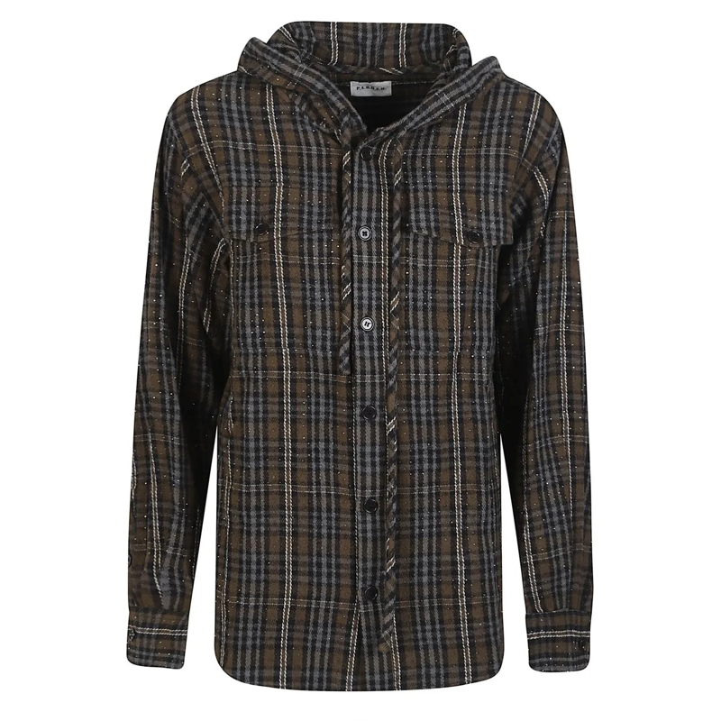 P.A.R.O.S.H. Bluse Core Long Sleeve Hoodie Shirt Green grün